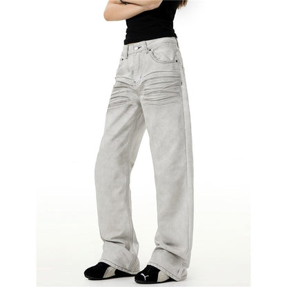 Vintage Cat Whisker Flared Jeans Slim Fit