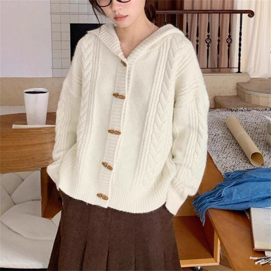 Loose Knit Cardigan Top