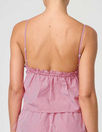 Solid Color V-Neck Spaghetti Strap Vest