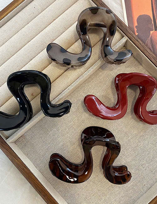 Large Geometric High Ponytail Claw Clip