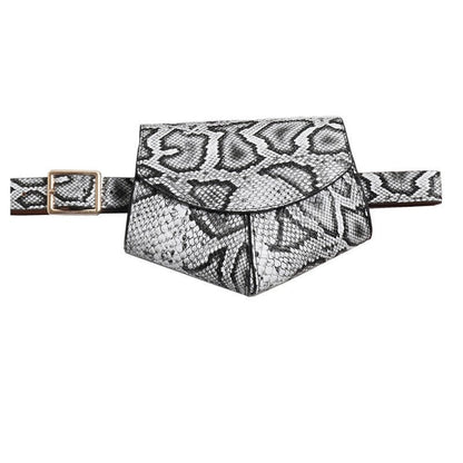 Soft Muticolor Snakeskin Mini Waist Bag