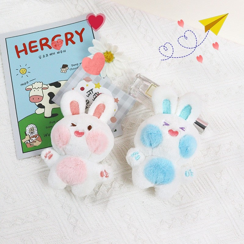 Cute Plush Bunny Beaded Chain Pendant