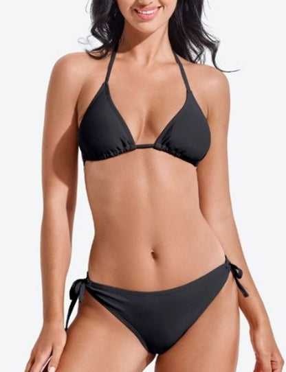 Halter Bikini String Tie 2PCS Swimwear Set