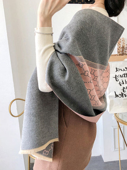 Stylish Split-Joint Warm Shawl&Scarf