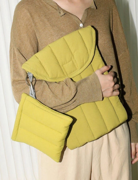 Solid Color Padded Simple Laptop Ipad Bag