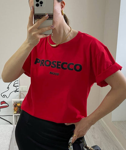 Letter Print Loose Short Sleeves Top