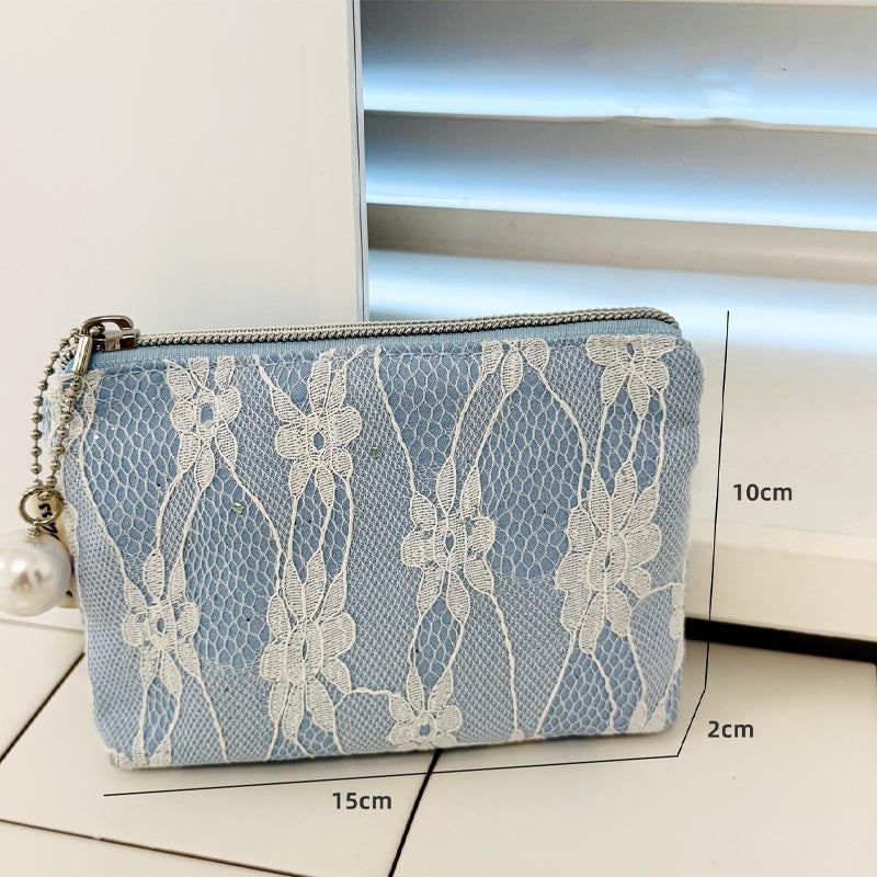 Cute Lace Bow Knot Makeup Bag