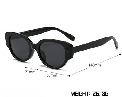 Cat-Eye Frame Polarized Sunglasses