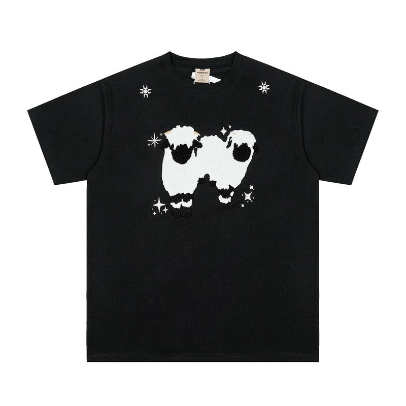 American Plush Embroidered Short Sleeve T-Shirt