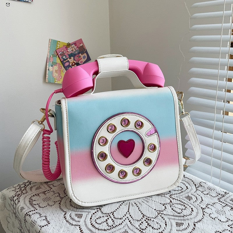Creative Telephone Design Handle Bag