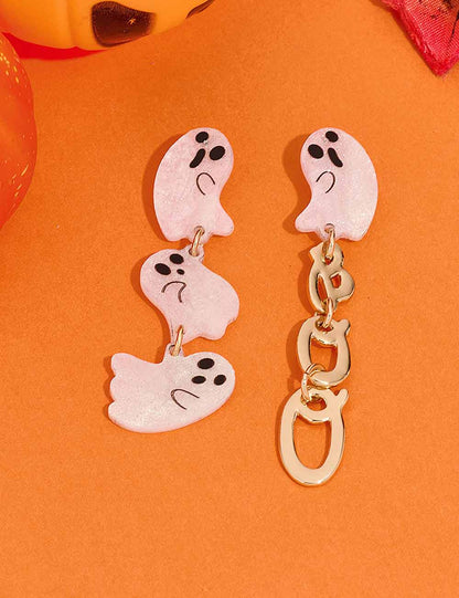 Halloween Acrylic Ghost Drop Dangle Earrings
