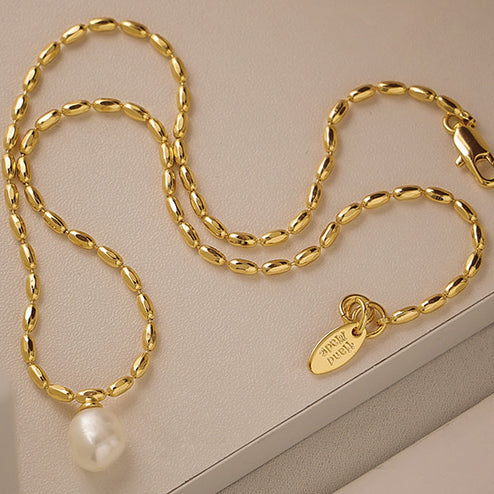 Vintage Pearl Beaded Necklace