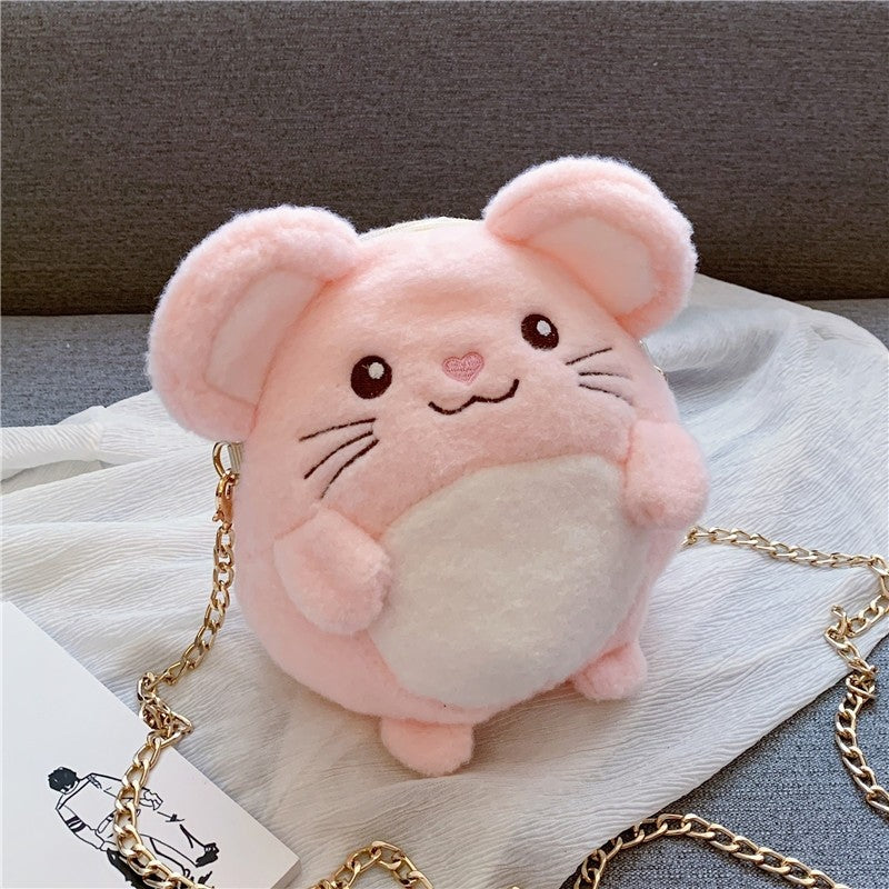 Cute Plush Cartoon Doll Shoulder Bag