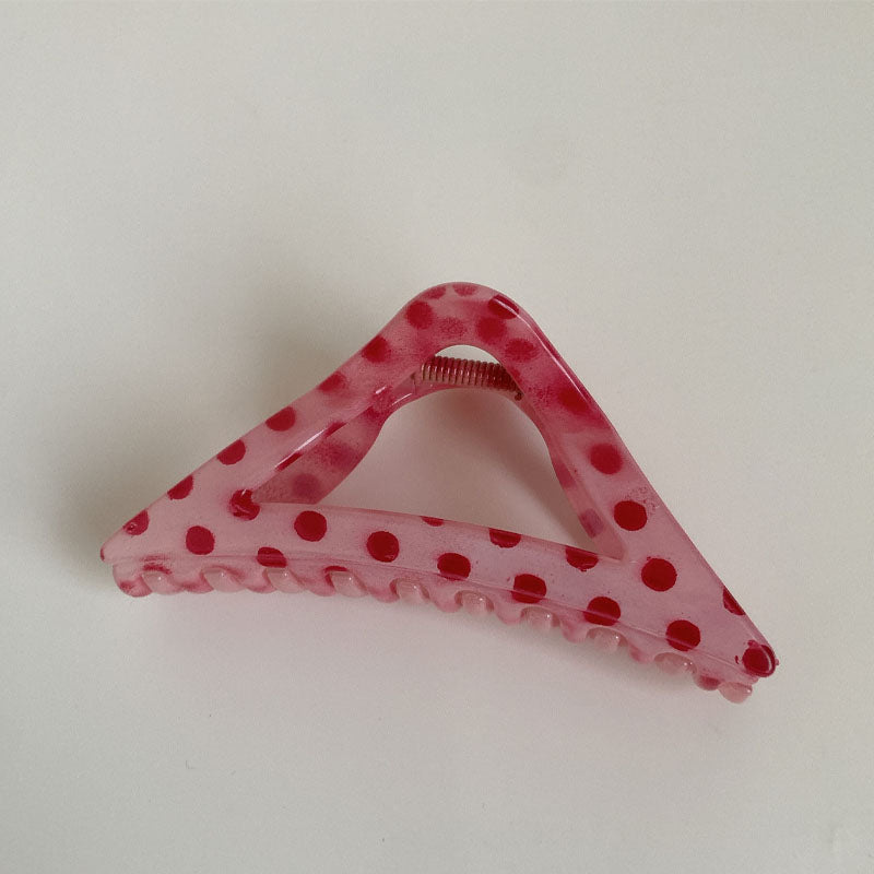 Cute Polka Dots Geometric Hair Claw