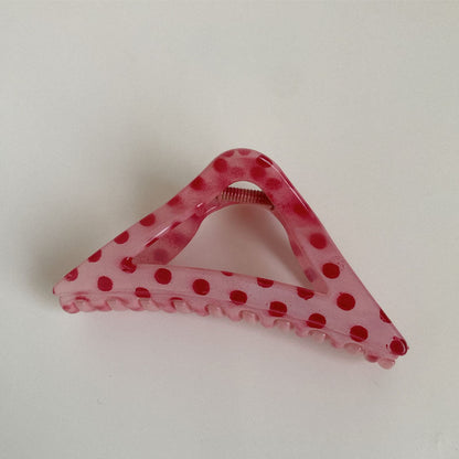 Cute Polka Dots Geometric Hair Claw