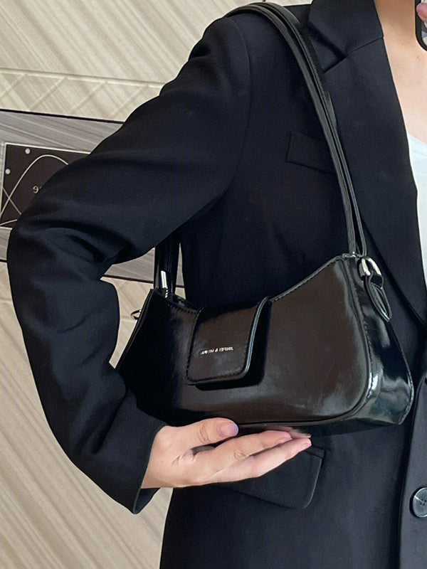 Geometric Split-Joint Zipper Bags Handbags