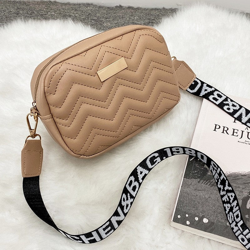 Fashion Letter-Strap Crossbody Bag
