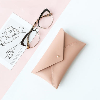 Minimalist Protable Silid Color Eyeglasses Case