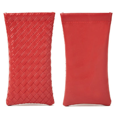 Solid Color Squeeze Top Eyeglass Pouch