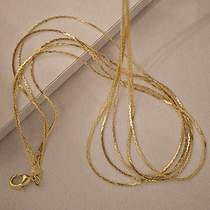 Minimalist Multi-Layer Gold Plated Necklace