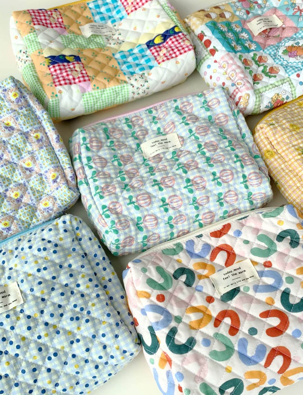 Flowal Print Simplle Make Up Bag