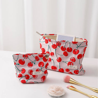 Cute Red Cherry Portable Storage Pouch