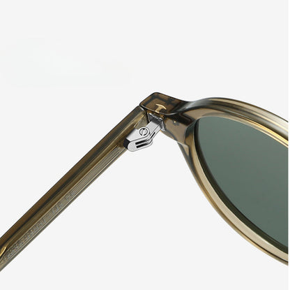 Retro Round Frame Polarized Sunglasses