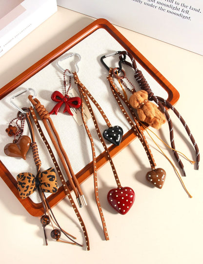 Love Bow Cute Keychain Bag CHarms