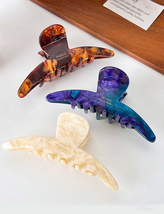 Minimalist Large Acetate Shark Hair Claw