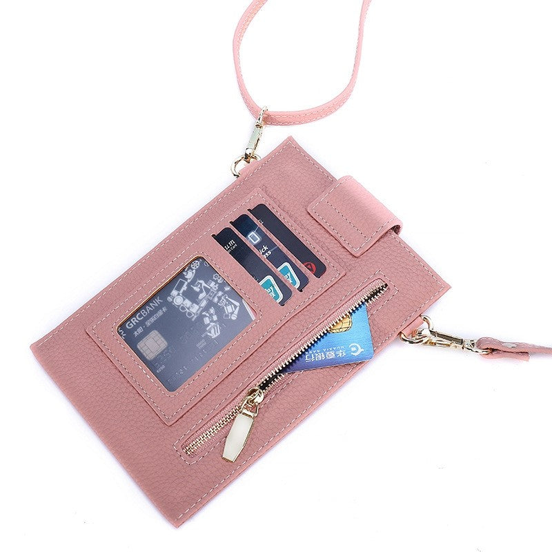 Solid Color Simple Crossbody Mobile Phone Bag