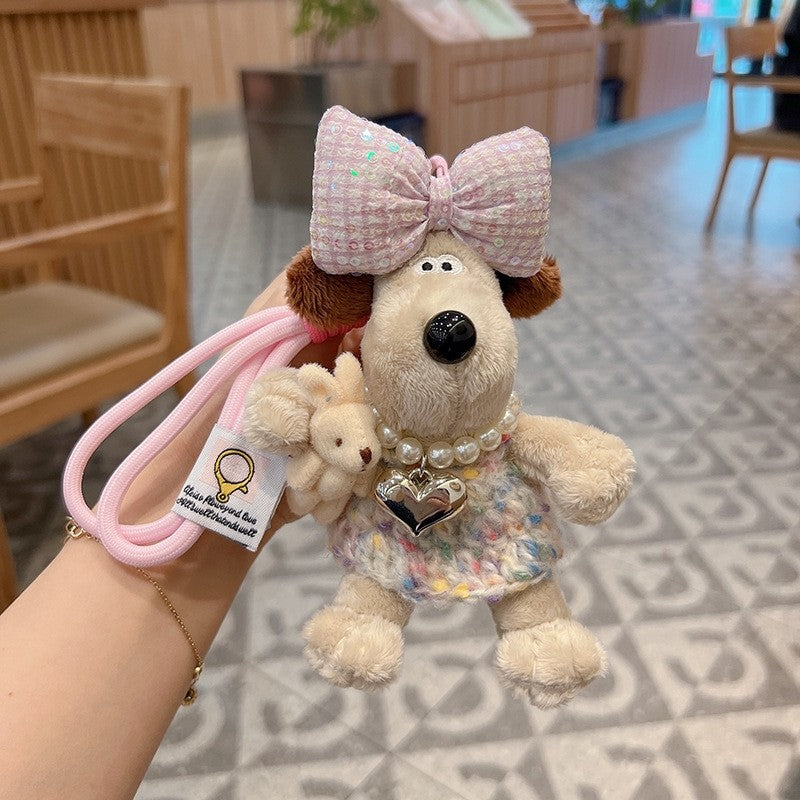 Cute Plush Dog Keychain
