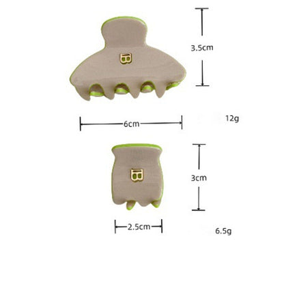 Simple Letter Acetate Hair Claw Clip