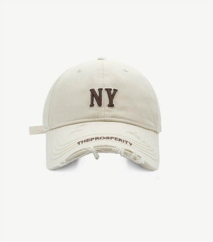 Ripped Letter Embroidered Baseball Caps