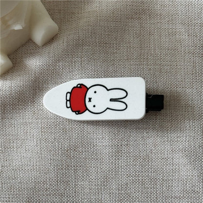 Cartoon Bunny Print Duckbill Hair Clip