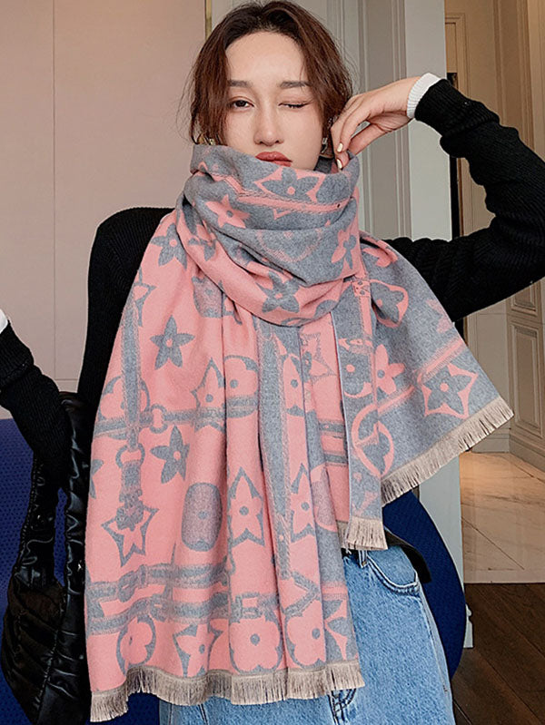 Original Warm Letter Print Shawl&Scarf