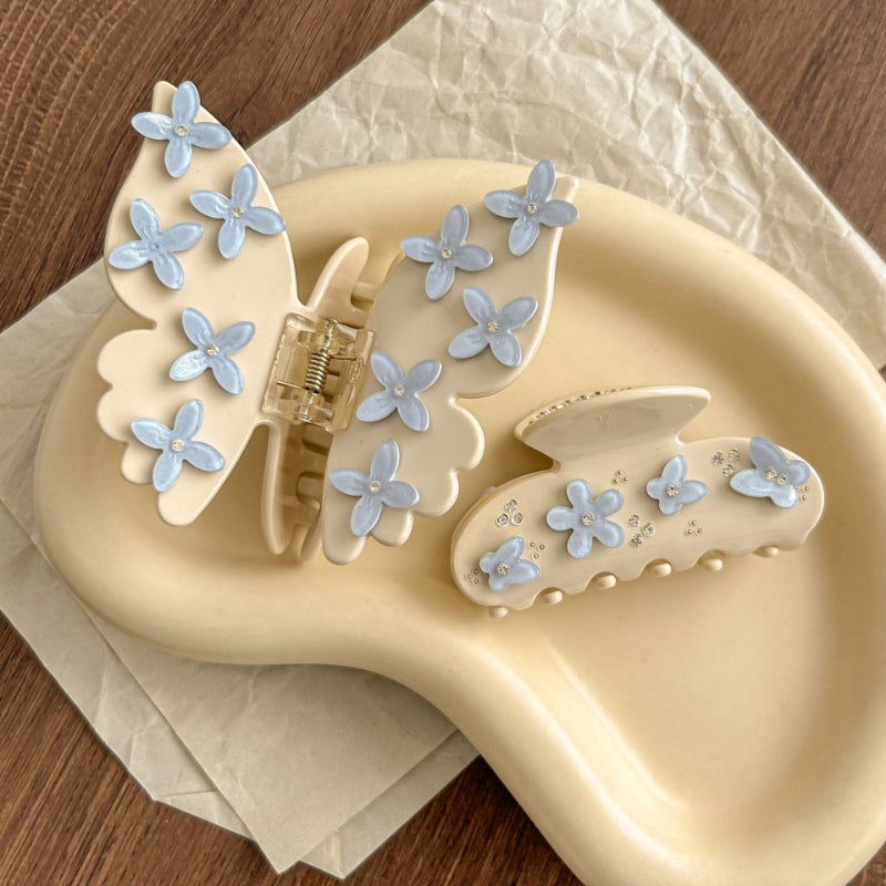 2+Butterfly Floral Sweet Hair Clips
