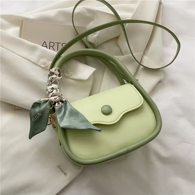 Solid Color Retro Mini Square Bag