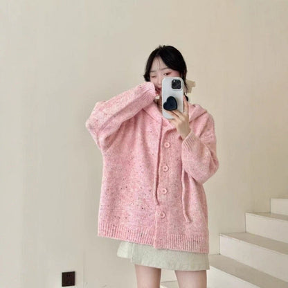 Hooded Knit Cardigan