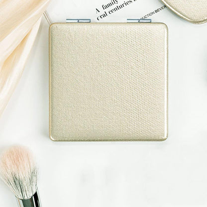 Mini Foldable PU Leather Makeup Mirror