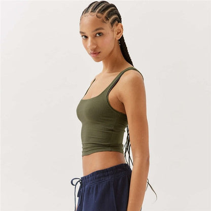 Solid Color Slim-Fit Tank Top