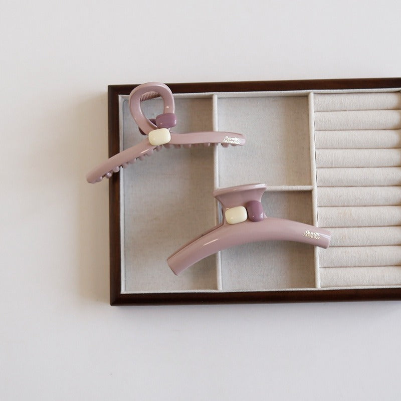 Simple Large Purple Acetate Hair Claw