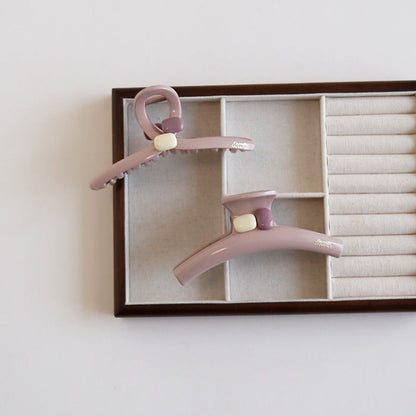 Simple Large Purple Acetate Hair Claw