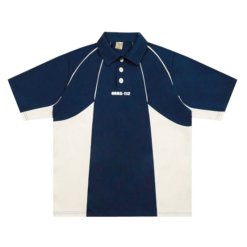 Color Block Foam Print Short Sleeve Tee