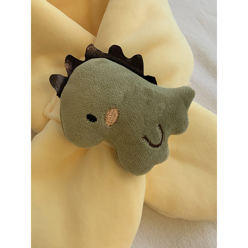 Baby Cute Cartoon Dinosaur Children Solid Color Scarf
