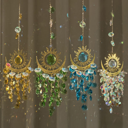 Sun Moon Colorful Crystal Hangings