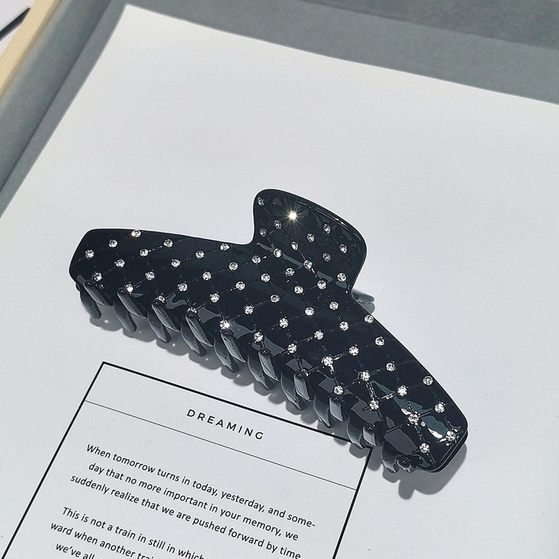 Rhinestone Solid Color Large Hair Claw