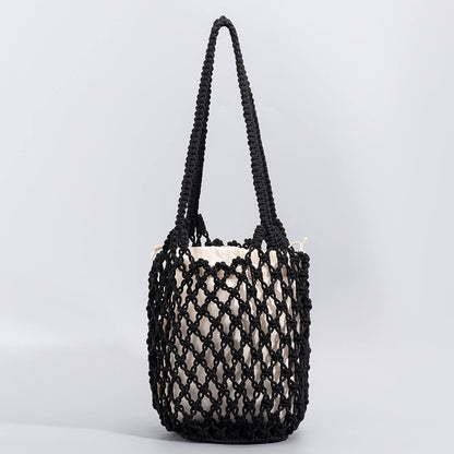 Fashion Hollow Out Bucket Shoulder Bag