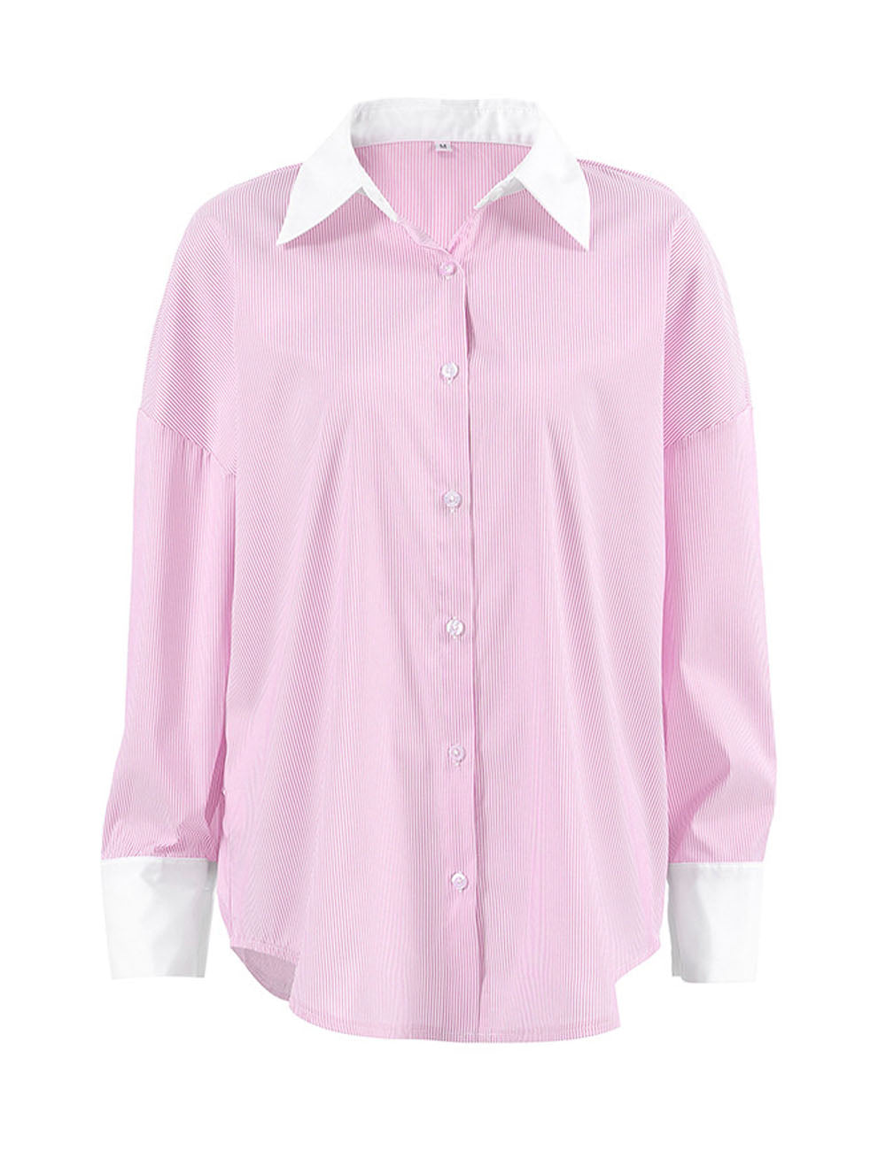 Casual Color Block Striped Long Sleeve Top