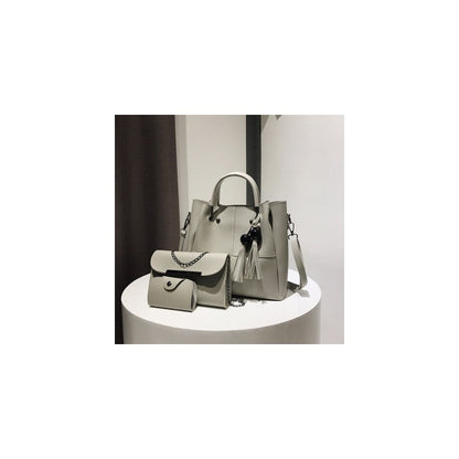 Three-Piece Bag With Tassels
