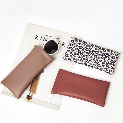 Squeeze Top Leather Travel Eyeglass